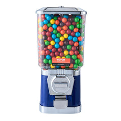 17'H Gumball Machine Vending Coin Bank Vintage Candy Dispenser PC Bule