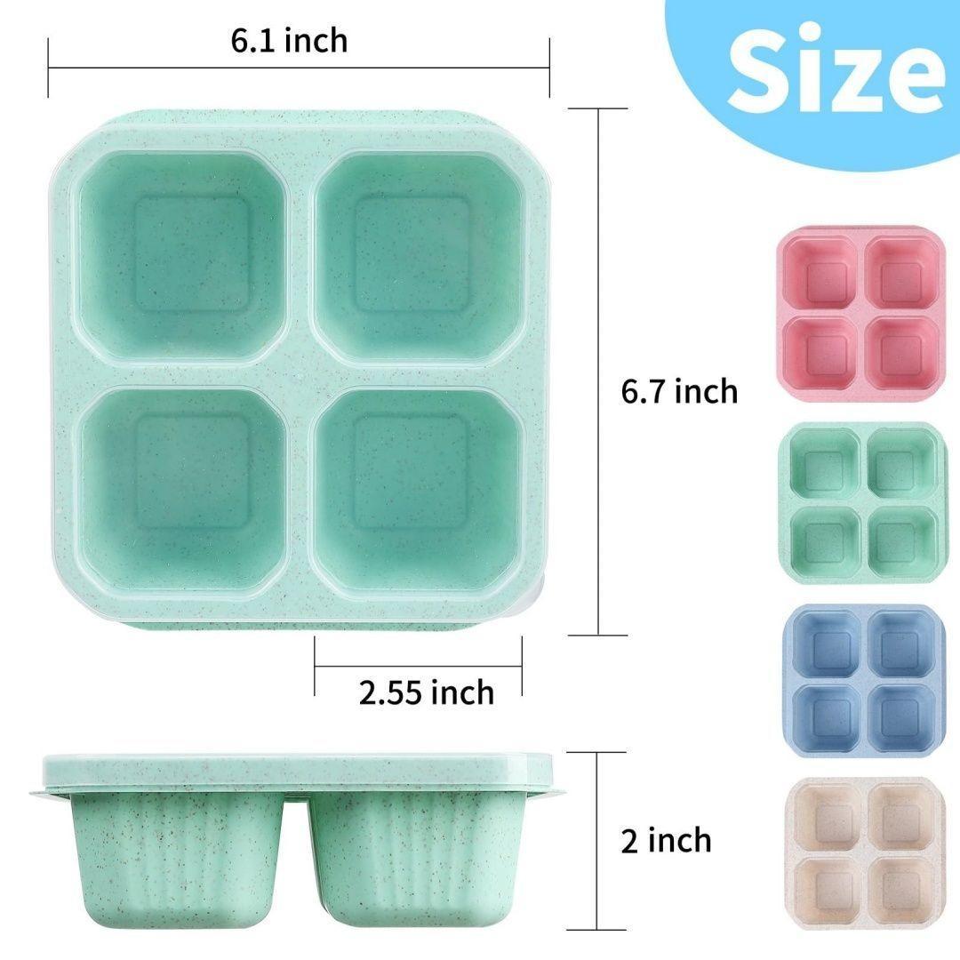 Portable Four-compartment Environmentally Friendly Daily Use Lunch Box