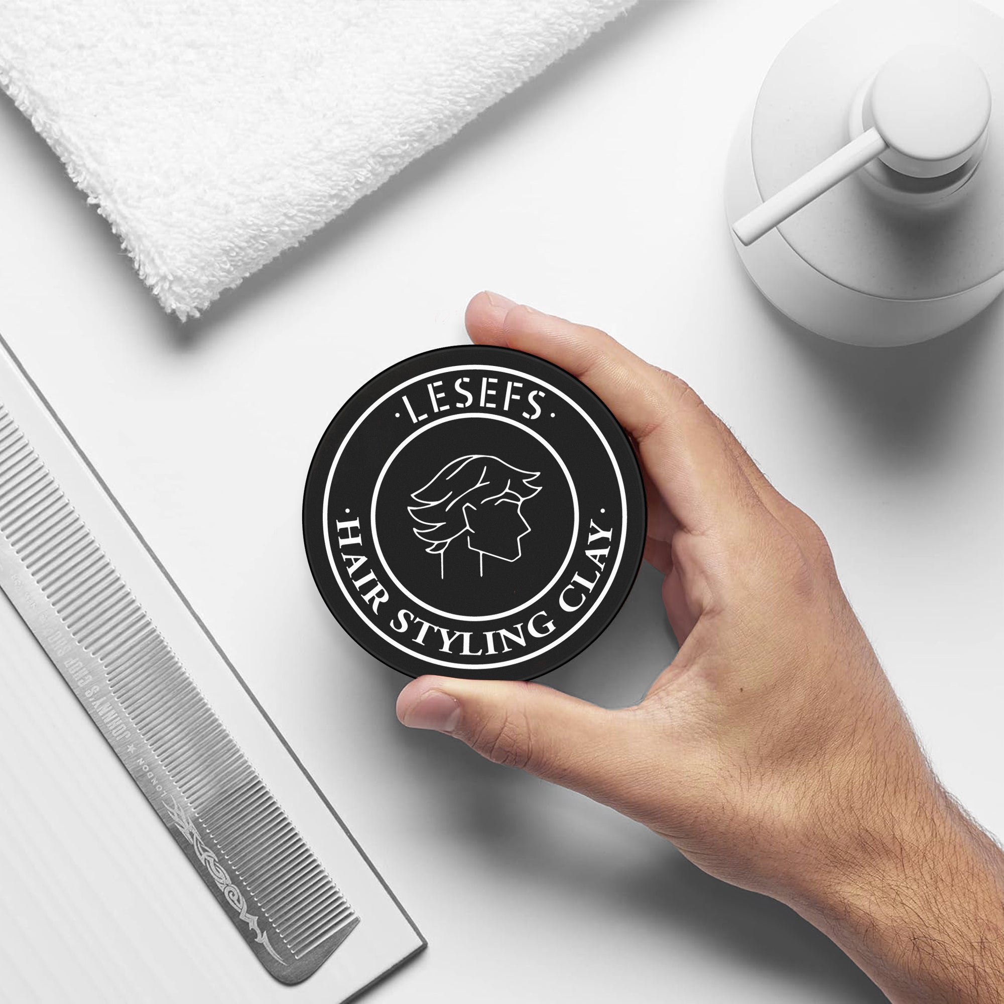 Only Self Pickup--Men's 60G Styling Hair Gel, Portable