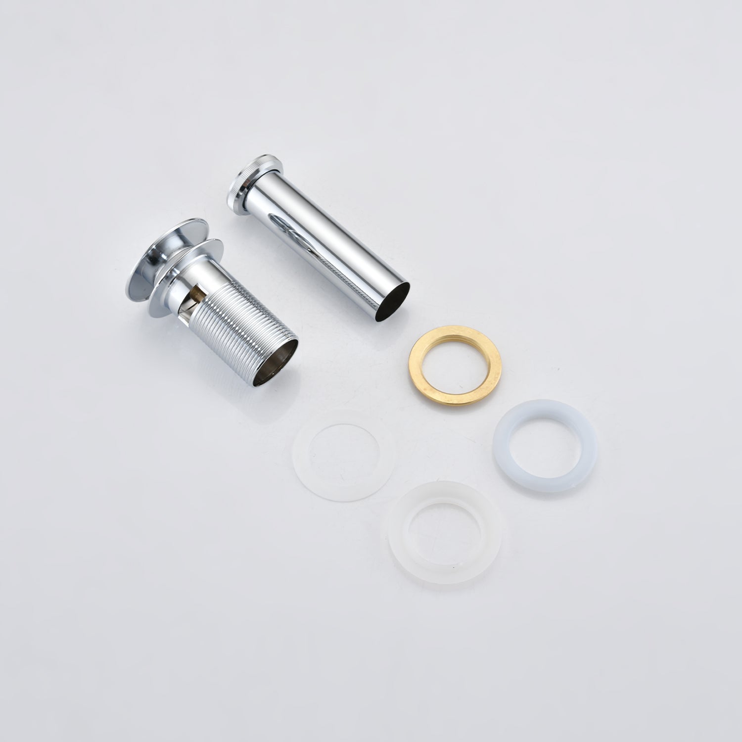 Bathroom Sink Drain With Overflow Hole, Basin And Washbasin Pop-up Drain, 304 Stainless Steel