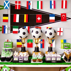 26.25 Ft 24 Countries String Flag International Flags Bunting Banner 24 Team Nation Flags Banner Decoration Sport Theme Party Garland For Club Bar Sports Events Grand Opening Party Supplies