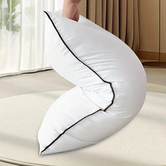 2 Pieces Bed Pillows Grey-KING