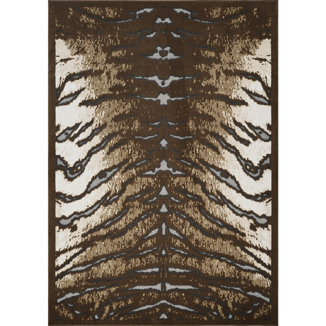 Hide GC CHD1001 Brown 5 Ft. 3 In. X7 Ft. Area Rug