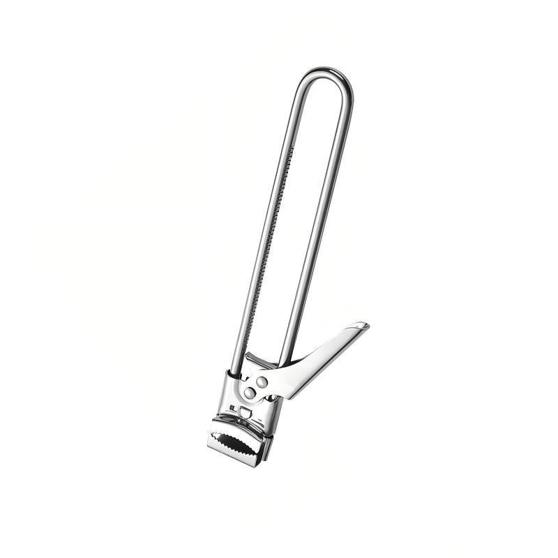 Multifunctional Adjustable Stainless Steel Can Opener Suitable For Those With Weak Hands Or Elderly People With Arthritis. Portable Metal Kitchen Utensil.
