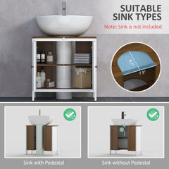 Bathroom Sink Cabinet, Freestanding Under Sink Cabinet Adjustable Shelf