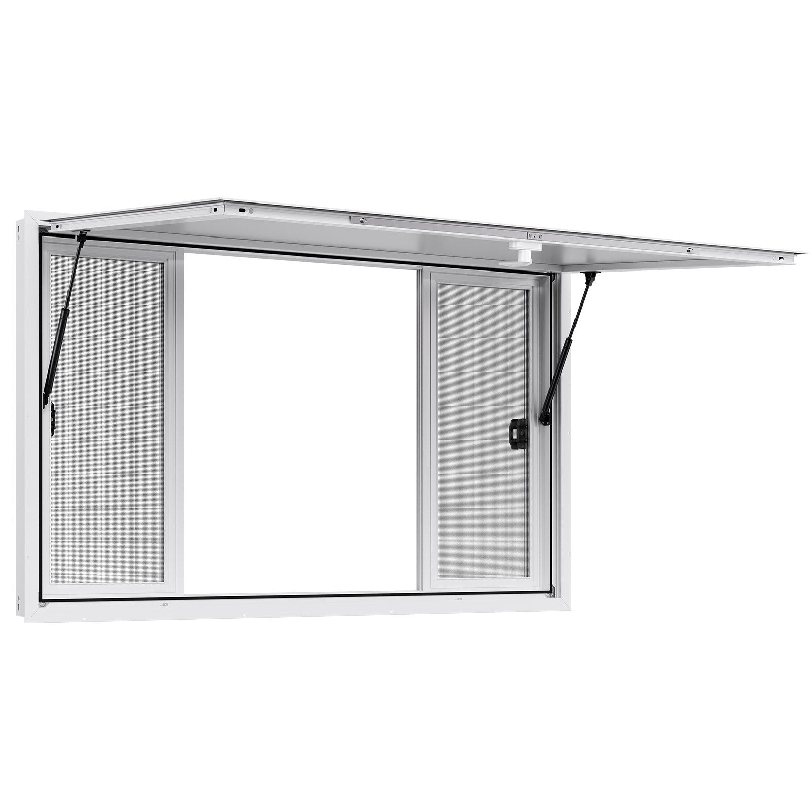 60x36in Concession Stand Serving Window Food Truck Service Awning Aluminum Alloy