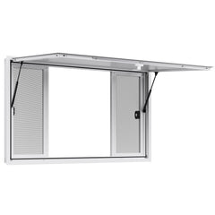 60x36in Concession Stand Serving Window Food Truck Service Awning Aluminum Alloy