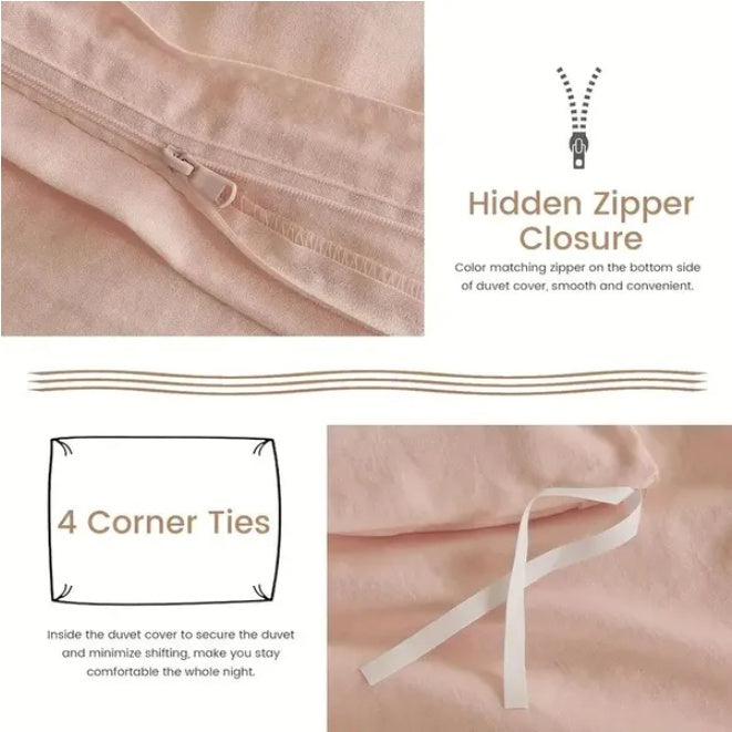Serta Simply Clean Pleated Duvet Cover King