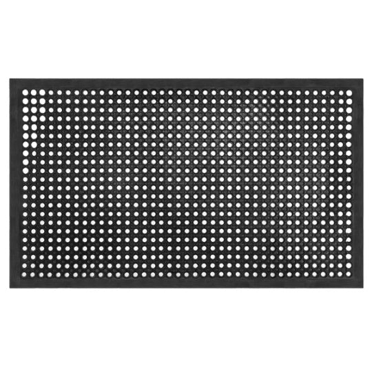 Bar Kitchen Industrial Multi-functional Anti-fatigue Drainage Rubber Non-slip Hexagonal Mat 150X90cmSame Code 56392233