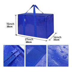 Large Mobile Bag With Zipper And Handle, Heavy-duty Storage Tote Bag Mobile Box, Saving Space, Shelf Baskets