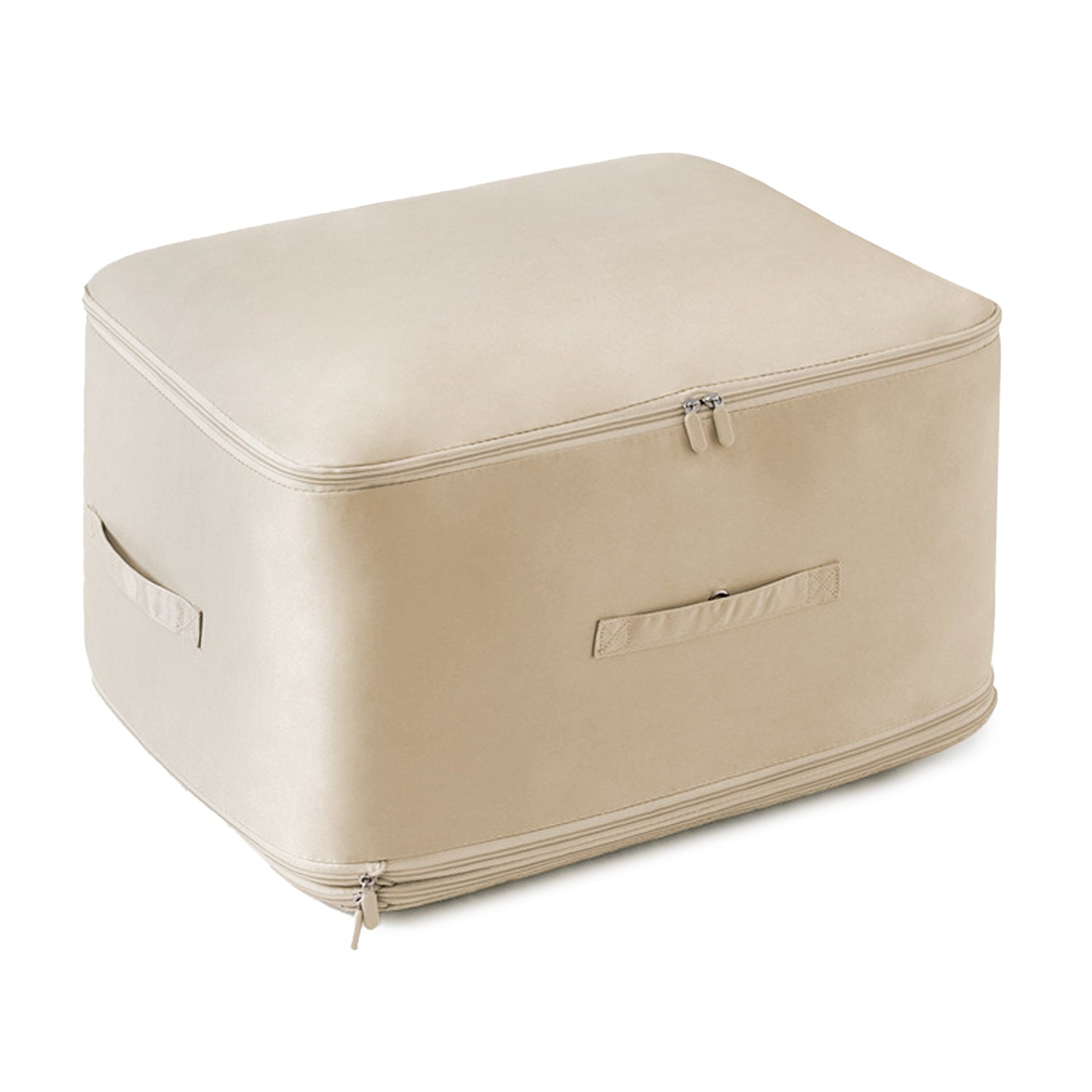 1Pc Foldable Storage Bag For Comforter Quilt Blanket Clothes Pillows Beddings With Dual Zippers