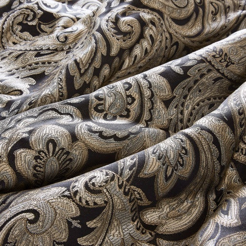 12 Piece Comforter Set With Cotton Bed Sheets Black King