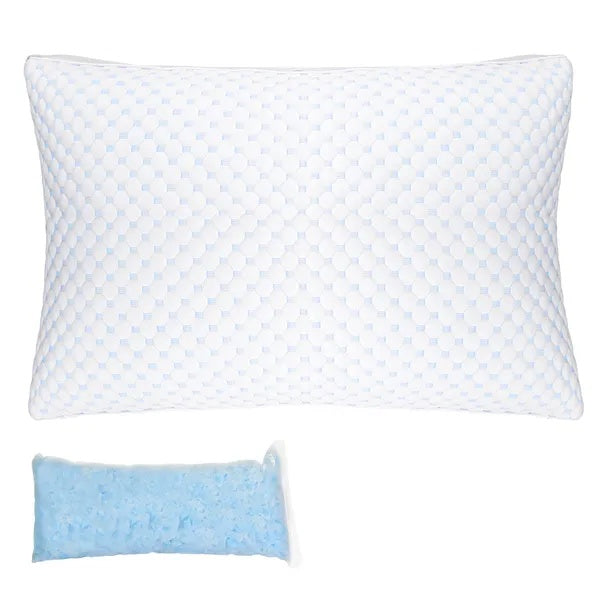1Pc Shredded Memory Foam Pillow Adjustable Cool Pillow With Extra