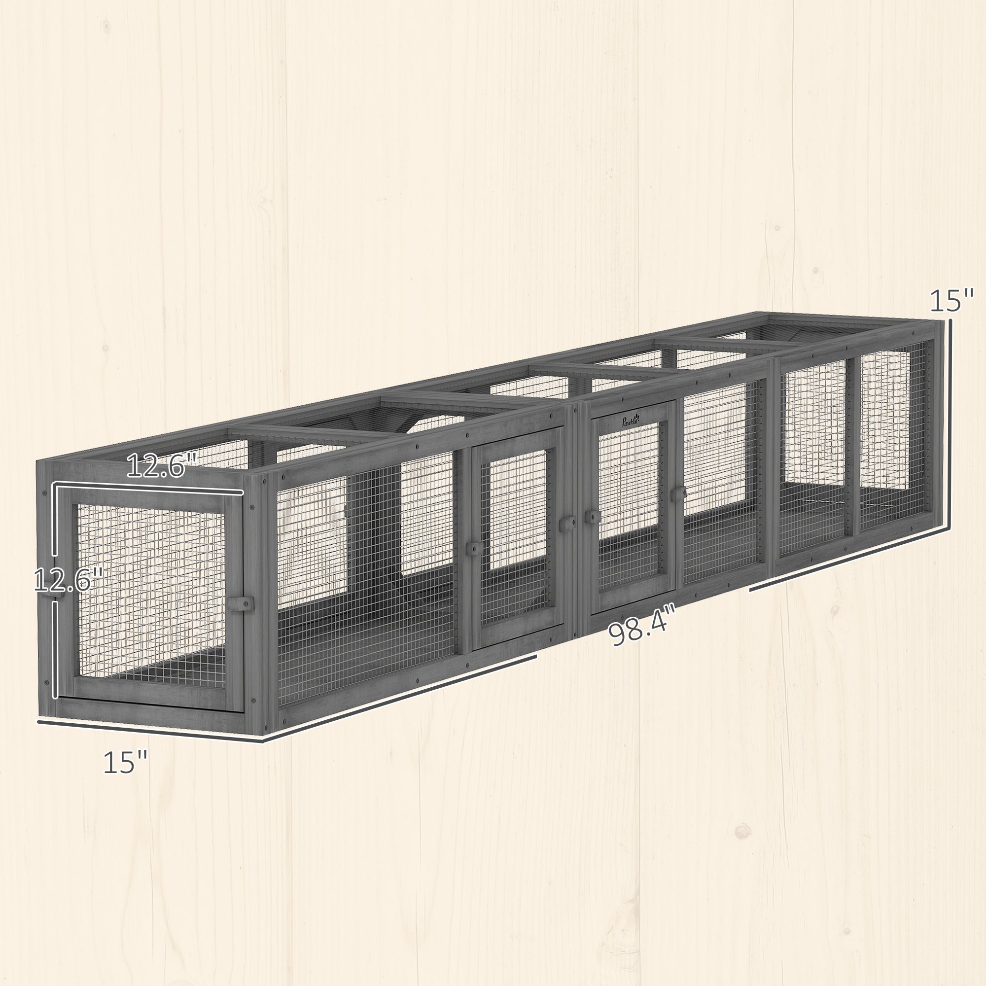 Wooden Cat Tunnel For Outdoor With Combinable Design