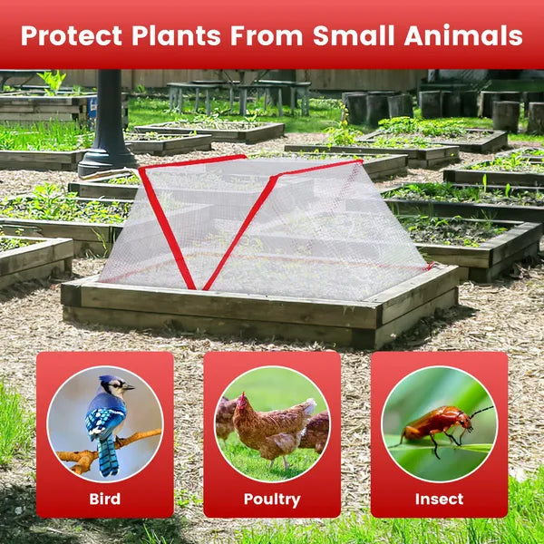 4Pack 31.50×12.99×13.39in Garden Row Accelerator Plants Covers Plant Net Cage Guard Greenhouse Covers Protect Seedling Fruit Vegetable Rows From Frost Animals