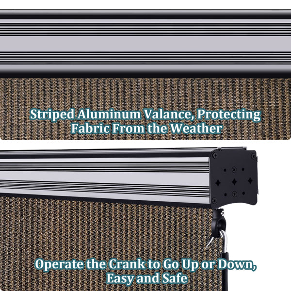 8'X6' Mocha HDPE Covered Roller Shutter