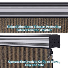 8'X6' Mocha HDPE Covered Roller Shutter