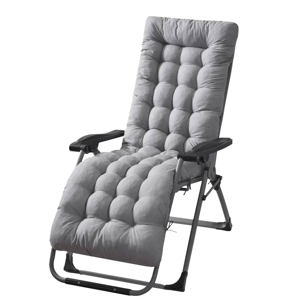 71x22in Plus Type Chaise Lounger Cushion Recliner Rocking Chair Sofa Mat Deck Chair Cushion For Outdoor Patio Garden