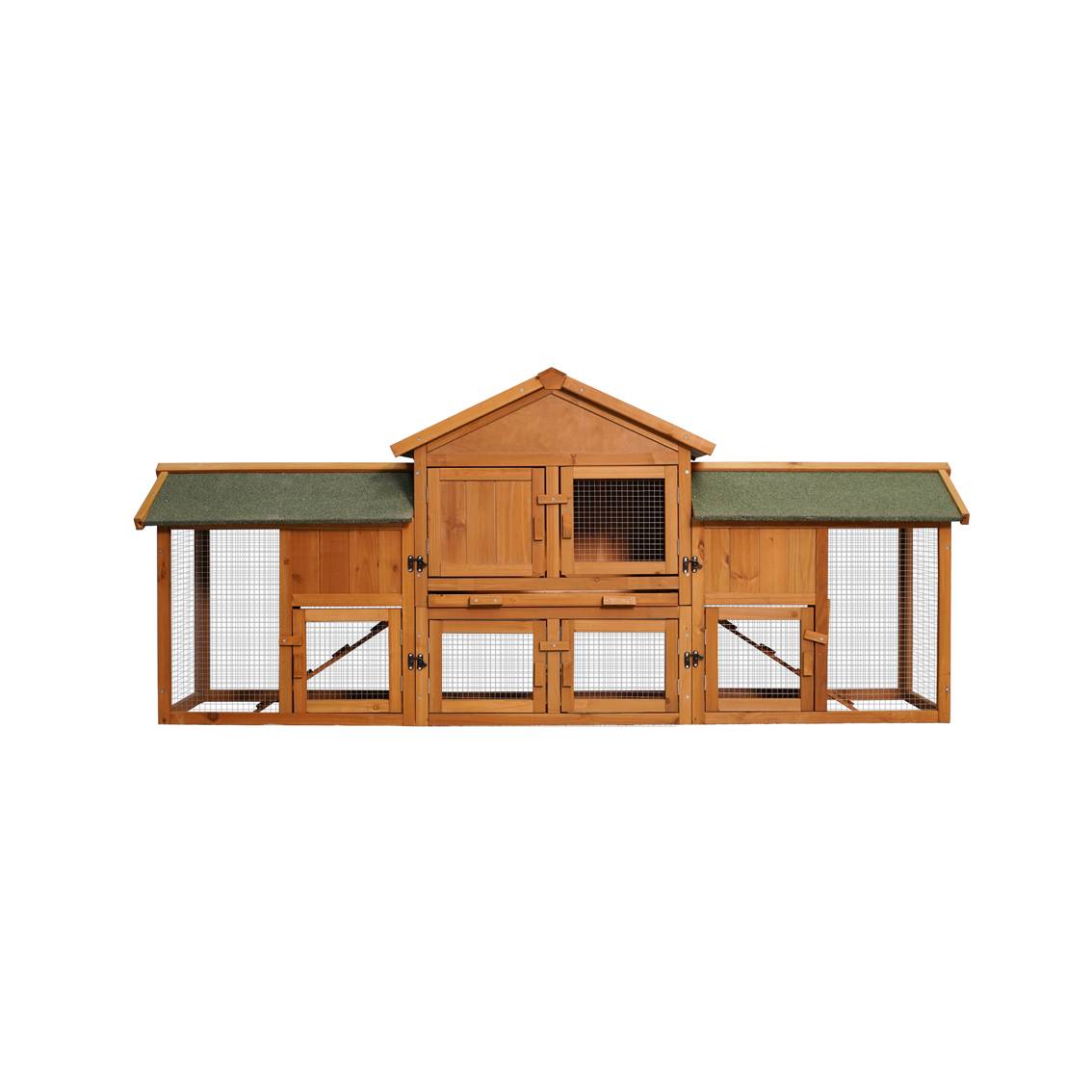 Extra Large Bunny Cage With 2 Runs House Small Animal Habitats For Guinea Pigs