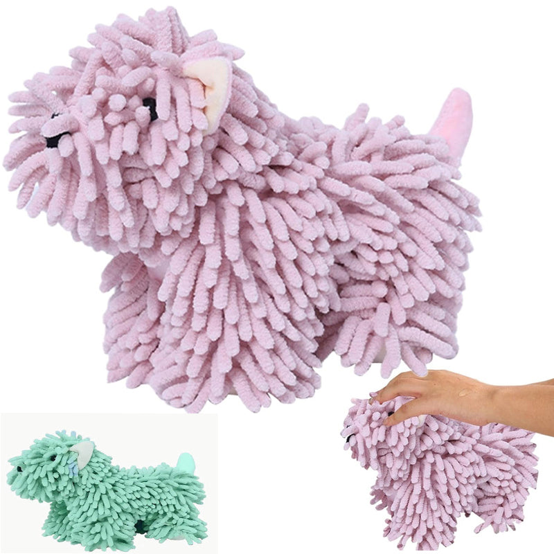 Cute Puppy Shaped Towel,Absorbent Kitchen Towel With Hanging Loop, Towels For Home