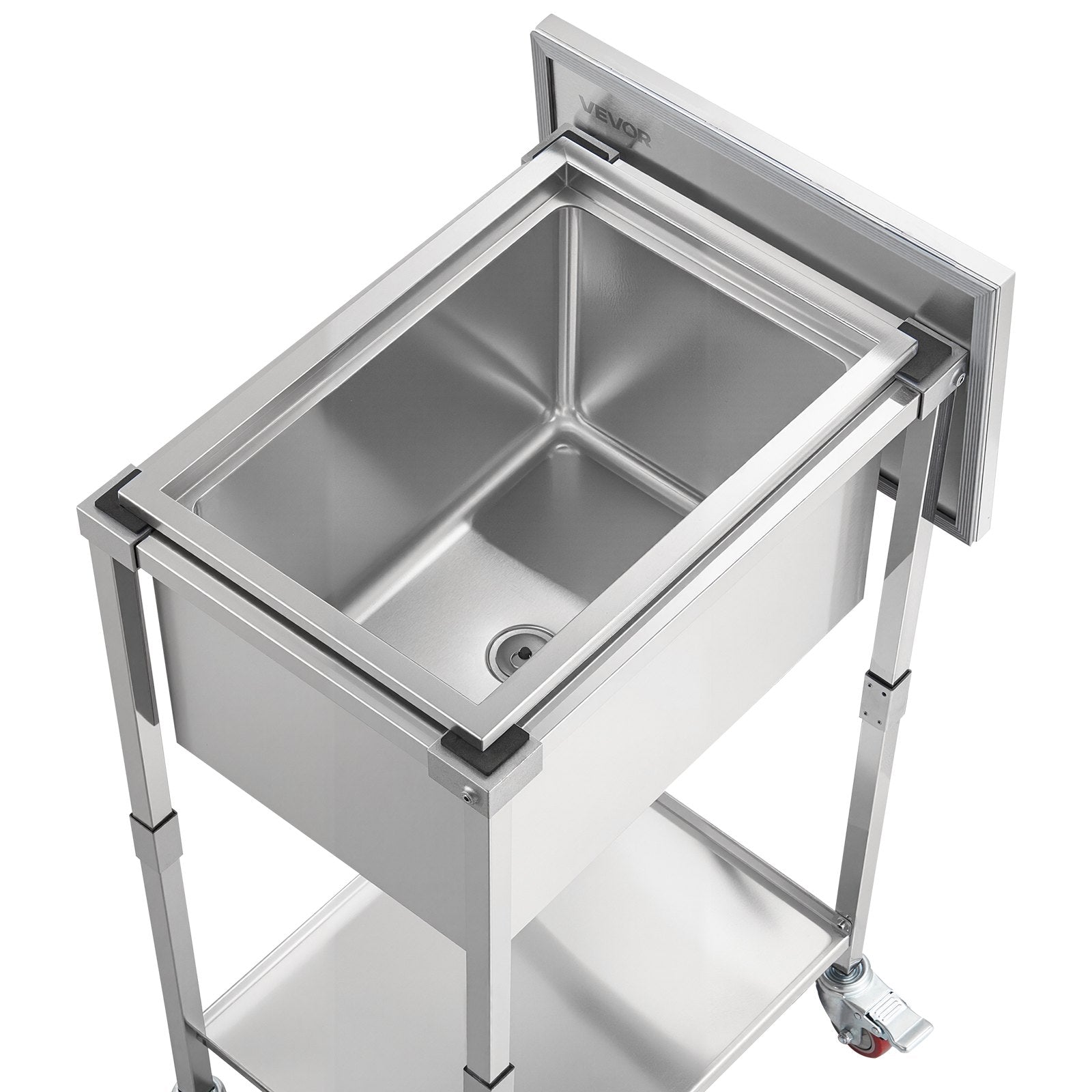 32.8 Qt Rolling Ice Chest Cooler Cart Outdoor Stand Up Ice Bin On Wheels