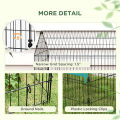 87" Small Animal Playpen with with Roof for Rabbits, Chicken, Chinchillas for Indoor/Outdoor Use, Green