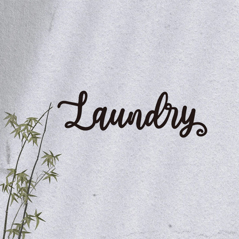 Vintage Industrial Metal Wall Sign For Laundry Room & Garage