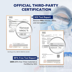 Membrane Solutions Replacement ACF Filter For C3 Filtered Water Bottle, BPA-Free For Camping, Hiking, Backpacking And Travel ACFx4