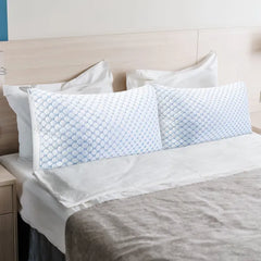 Cooling Memory Foam Pillow Ventilated Soft Bed Pillow W/ Cooling Gel Infused Memory Foam 2Pcs Queen Size