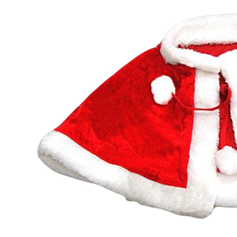 Red Velvet Cape Children's Christmas Stage Performance Carnival Festival