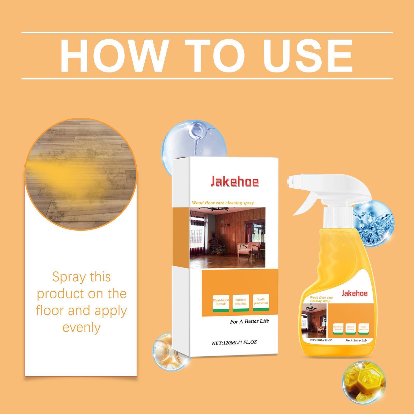 Jackho Floor Beeswax Polishing Cleaning Spray Floor Maintenance Anti-crack Color Protection Nourishment