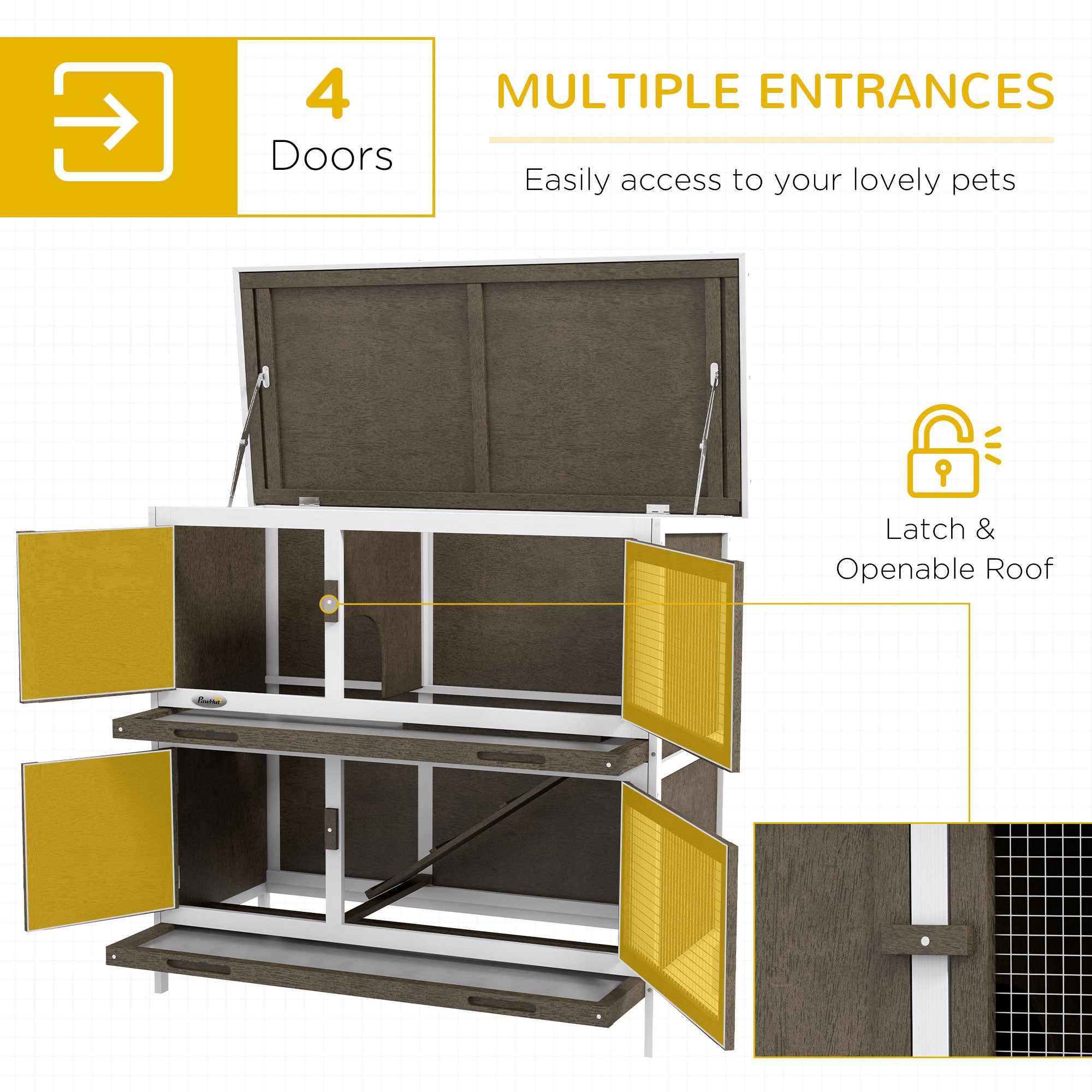 Bunny Hutch with Ramp