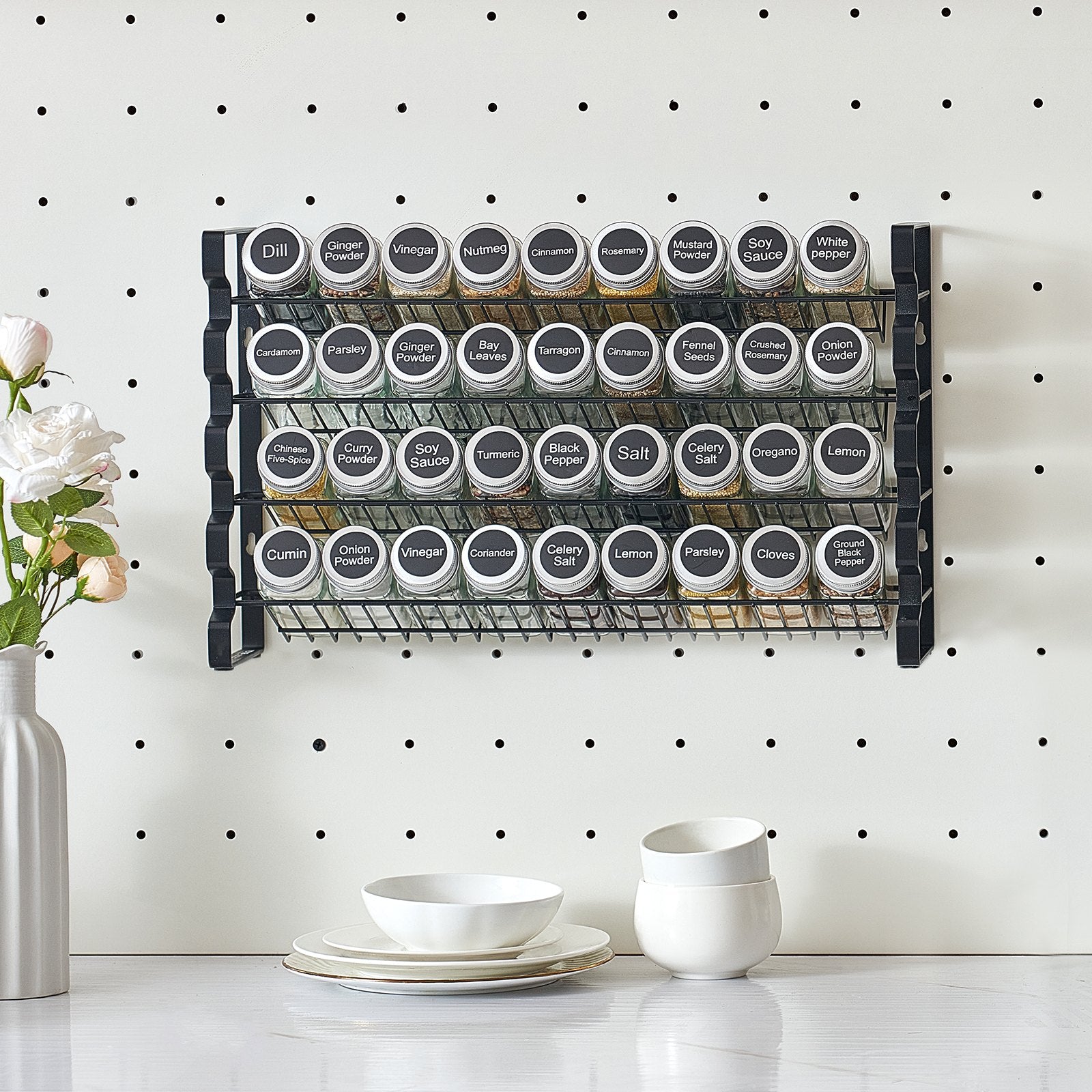 Spice Rack Organizer For Cabinet Kitchen Countertop Seasoning Organizer 23x16 In