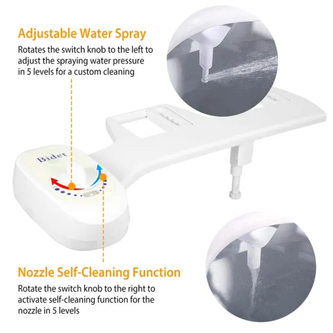 Bidet  Water Spray No Electric Mechanical Bidet Toilet Seat Attachment