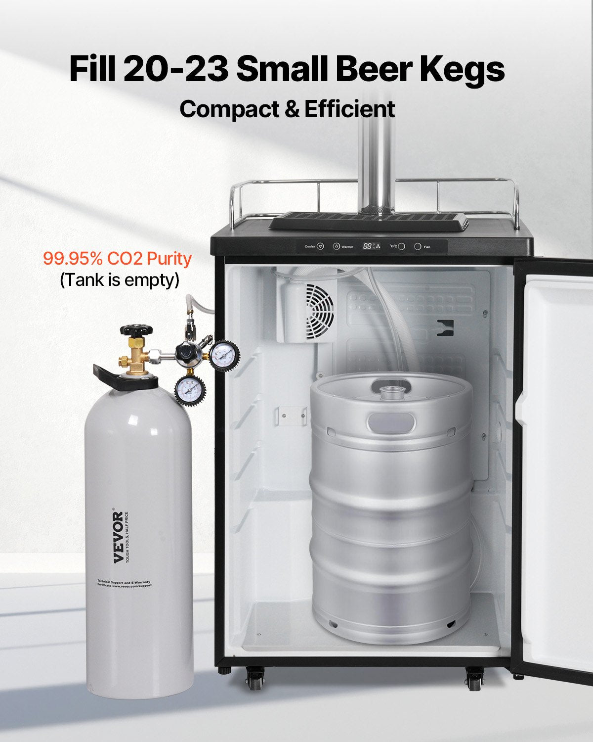 CO2 Tank 20 Lbs New Aluminum Alloy Cylinder With CGA320 Valve DOT & TC Approved