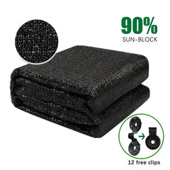 8ft*12ft Black Shade Net Fabric Provides Efficient Shading, Premium Materials, And An Enhanced Plant Growth Environment.