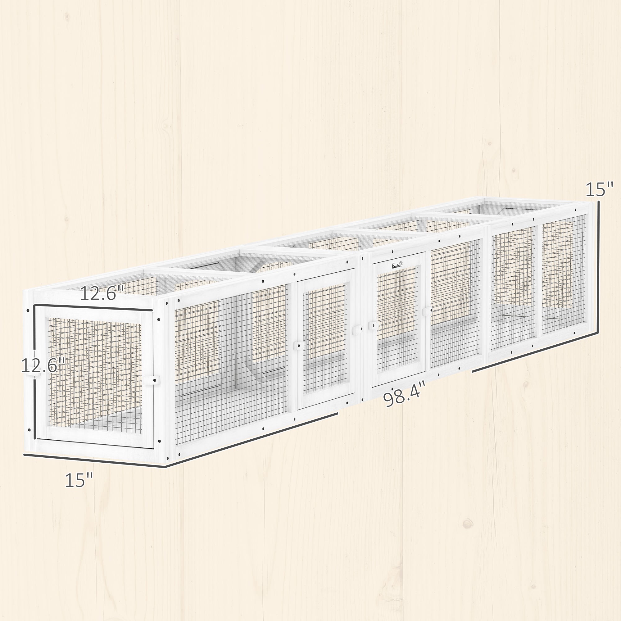 Wooden Cat Tunnel For Outdoor With Combinable Design