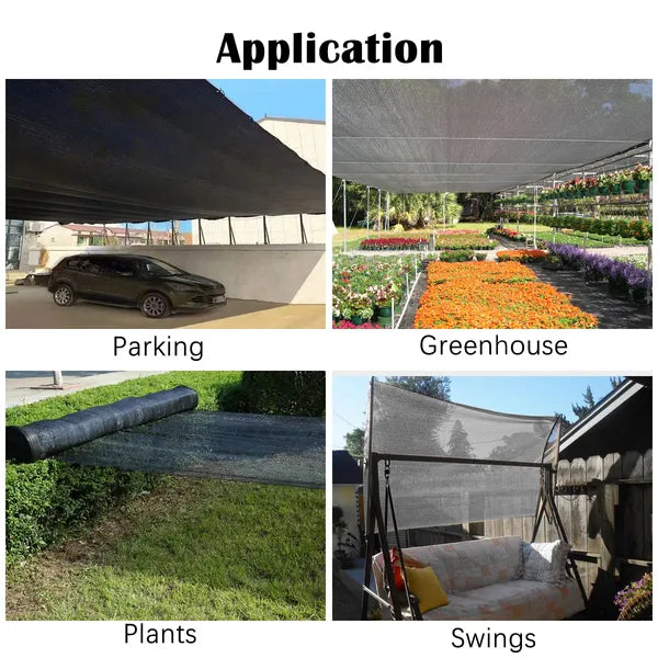 6.5ft*12ft Black Sunshade Netting Fabric With High-strength UV Protection, Perfect For Plant Protection.