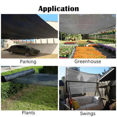 6.5ft*12ft Black Sunshade Netting Fabric With High-strength UV Protection, Perfect For Plant Protection.