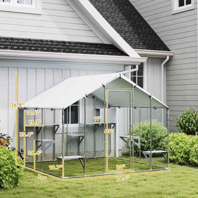 Catio Outdoor Cat Enclosure With Waterproof Cover