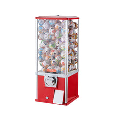 25'H Gumball Machine Vending Coin Bank Vintage Gumballs Dispenser PS Red