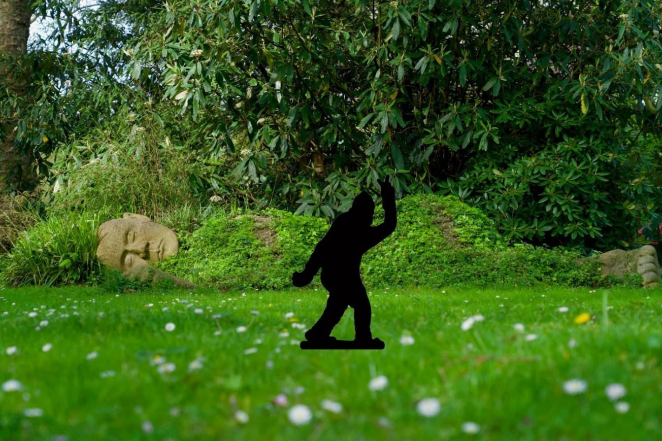 Shopping Whimsical Cartoon Bigfoot Garden Statue - Stylish Lawn