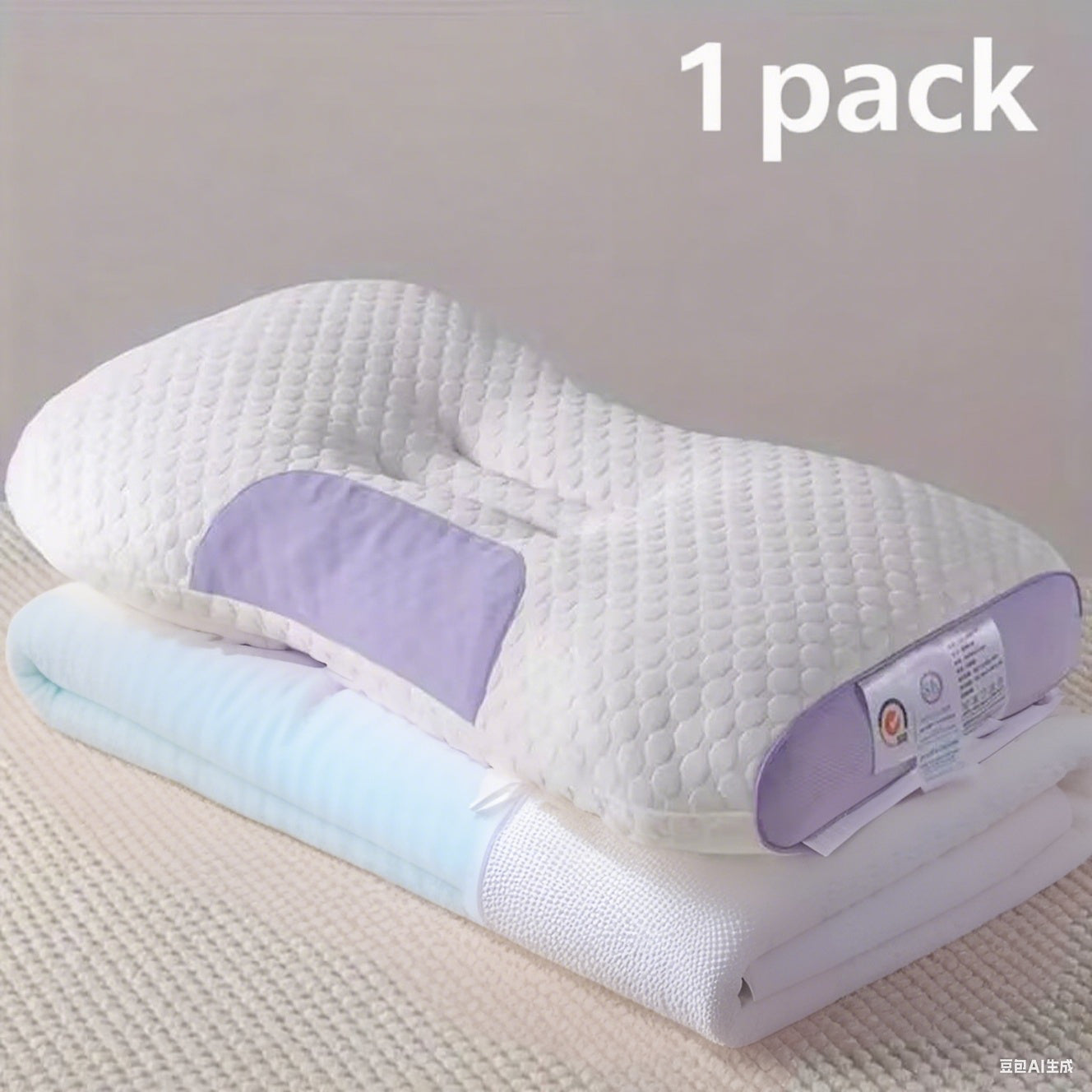 YBZ 3D Knitted Cotton Massage Pillow 1pack