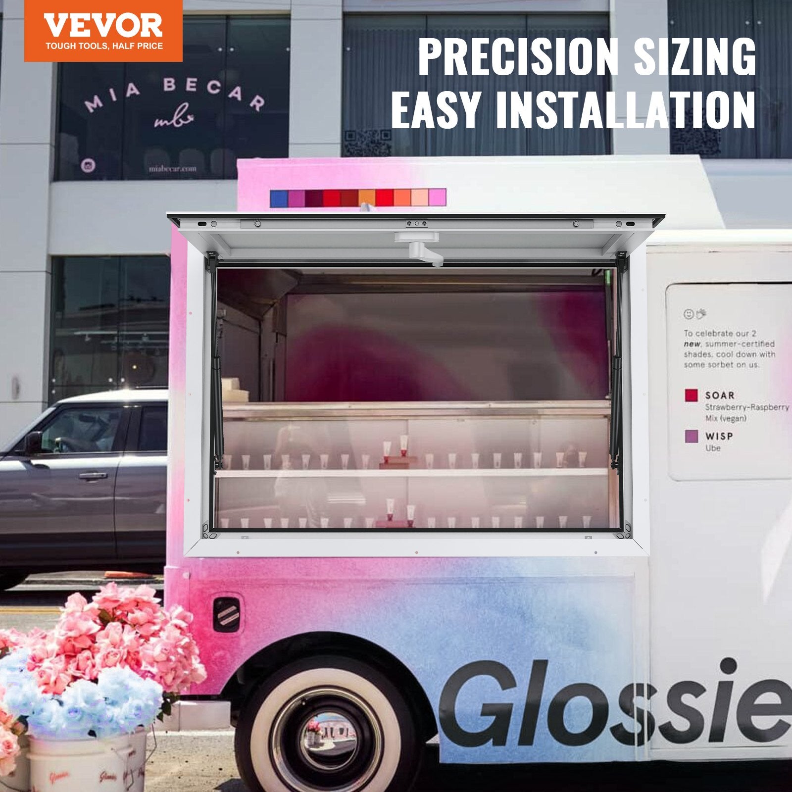 48"L X 36"W Concession Stand Serving Window Food Truck Service Awning