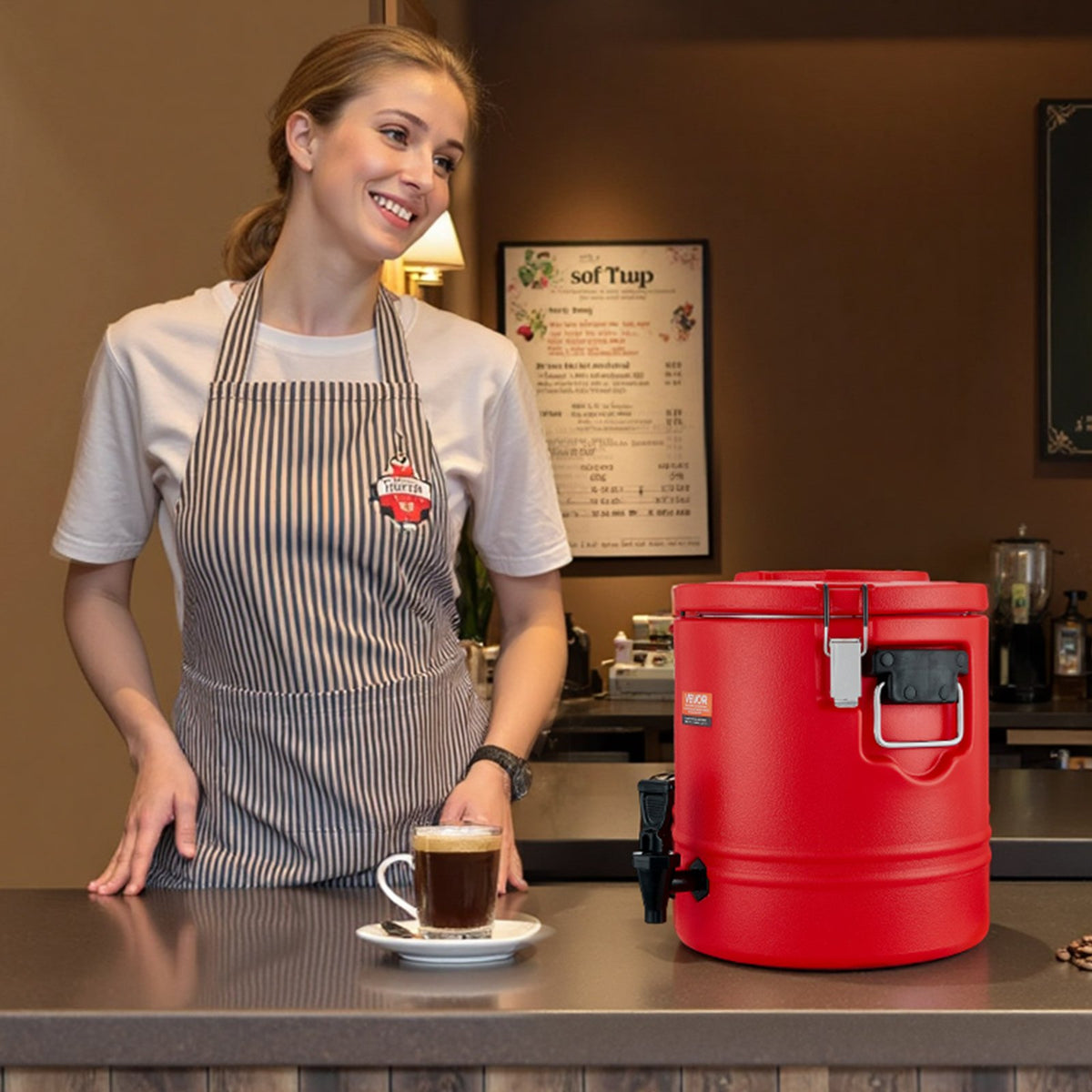 Insulated Beverage Dispenser For Hot & Cold Drinks 3 Gal/11.4L Cooler Jug
