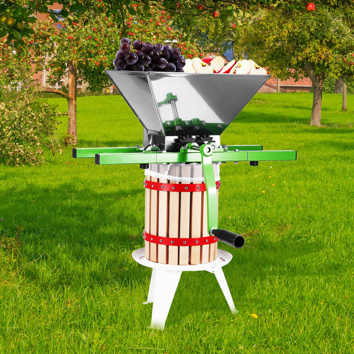Fruit And Apple Crusher For Wine Cider Making 1.8 Gal/7L Stainless Steel