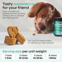 Hemp Calming Chews For Dog Anxiety Relief Duck Favor Calming Treats For Dogs Stress Separation Anxiety Relief Storms Hemp Seed Oil Calming Chews For Dogs Calming Treats For Anxiety Relief