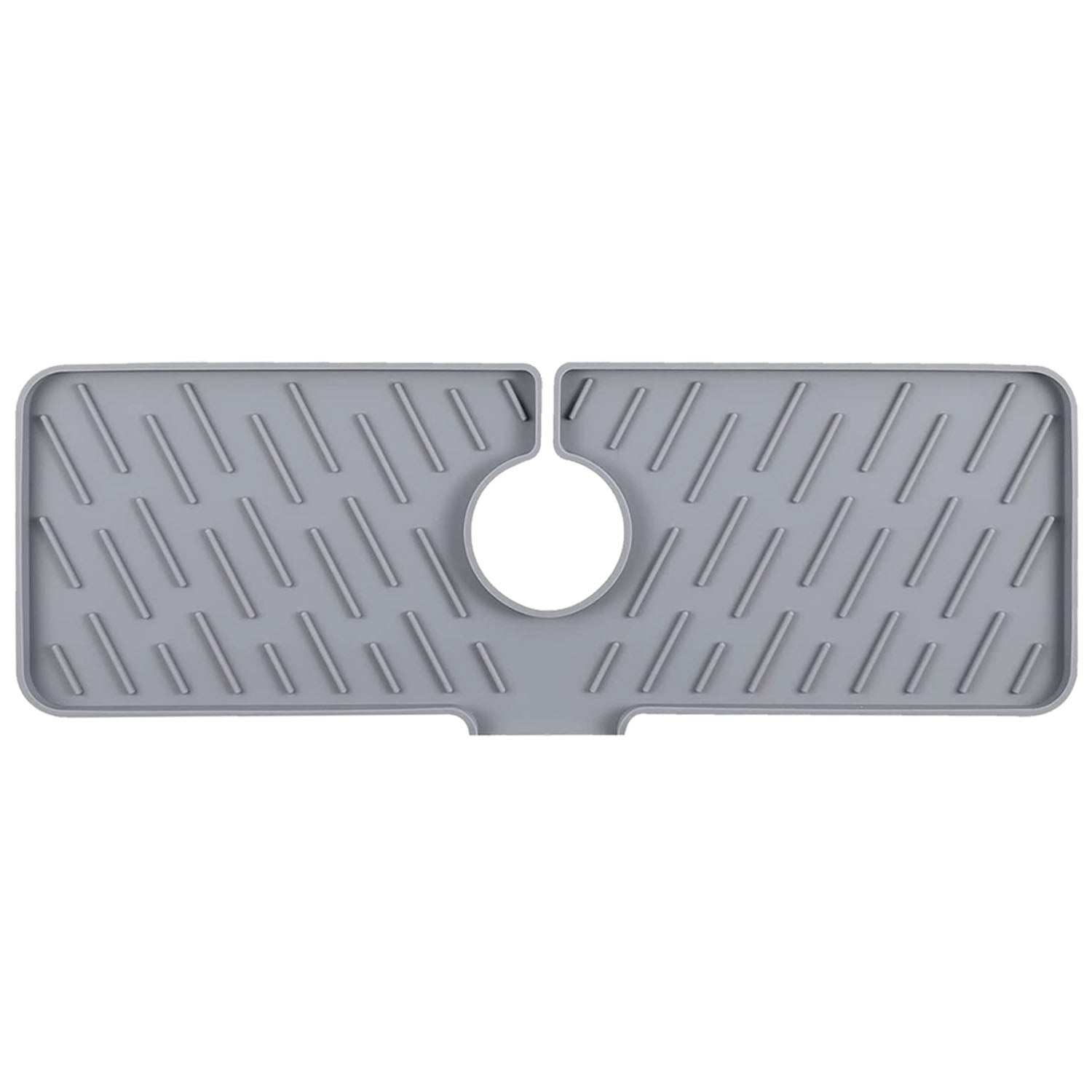 Black-Grey Color Options -- 1Pc Silicone Faucet Mat Kitchen Sink Splash Guard Drain Mat Drying Pad Kitchen Mat Bathroom Drip Catcher
