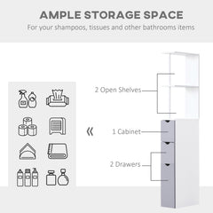 54" Tall Bathroom Storage Cabinet