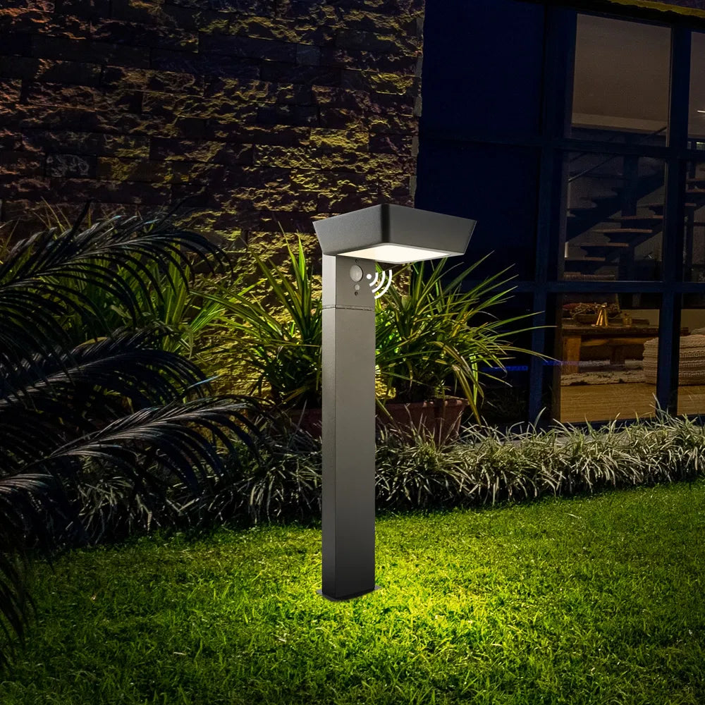 Solar Pathway Lights Outdoor LED Landscape Path Light With Dusk To Dawn Photocell Motion Sensor 1985